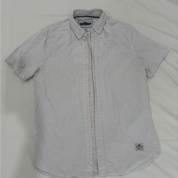 Men's White Penfield Short Sleeve Button Down Shirt - Picture 1 of 5
